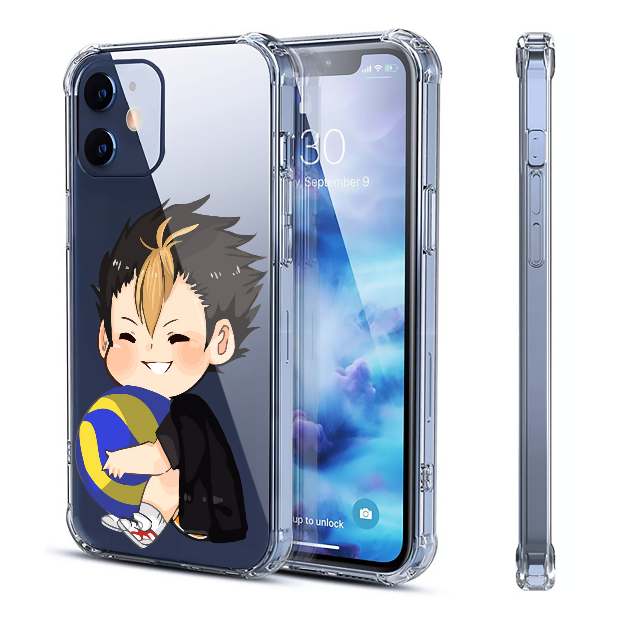 （画像用） ハイキュー!! Haikyu!! 【iPhone 12シリーズ対応】透明スマホケース（クリアソフトケース）
